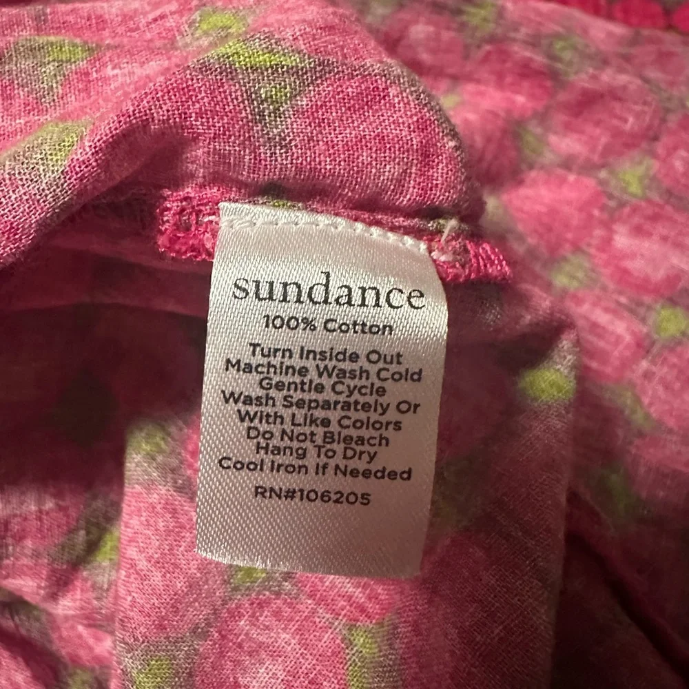 Sundance Good Boyfriend Shirt - Emory Floral size petite XL PXL - Picture 3 of 6